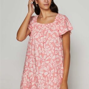 Gap Floral Print Squareneck Mini Dress